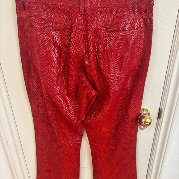 OBSESSED snake print red leather like pant - Taking offers - Picture 6 of 7
